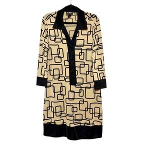 BCBGMAXAZRIA Retro Mod Dress Women Size XL Office Siren Parisian Chic Statement